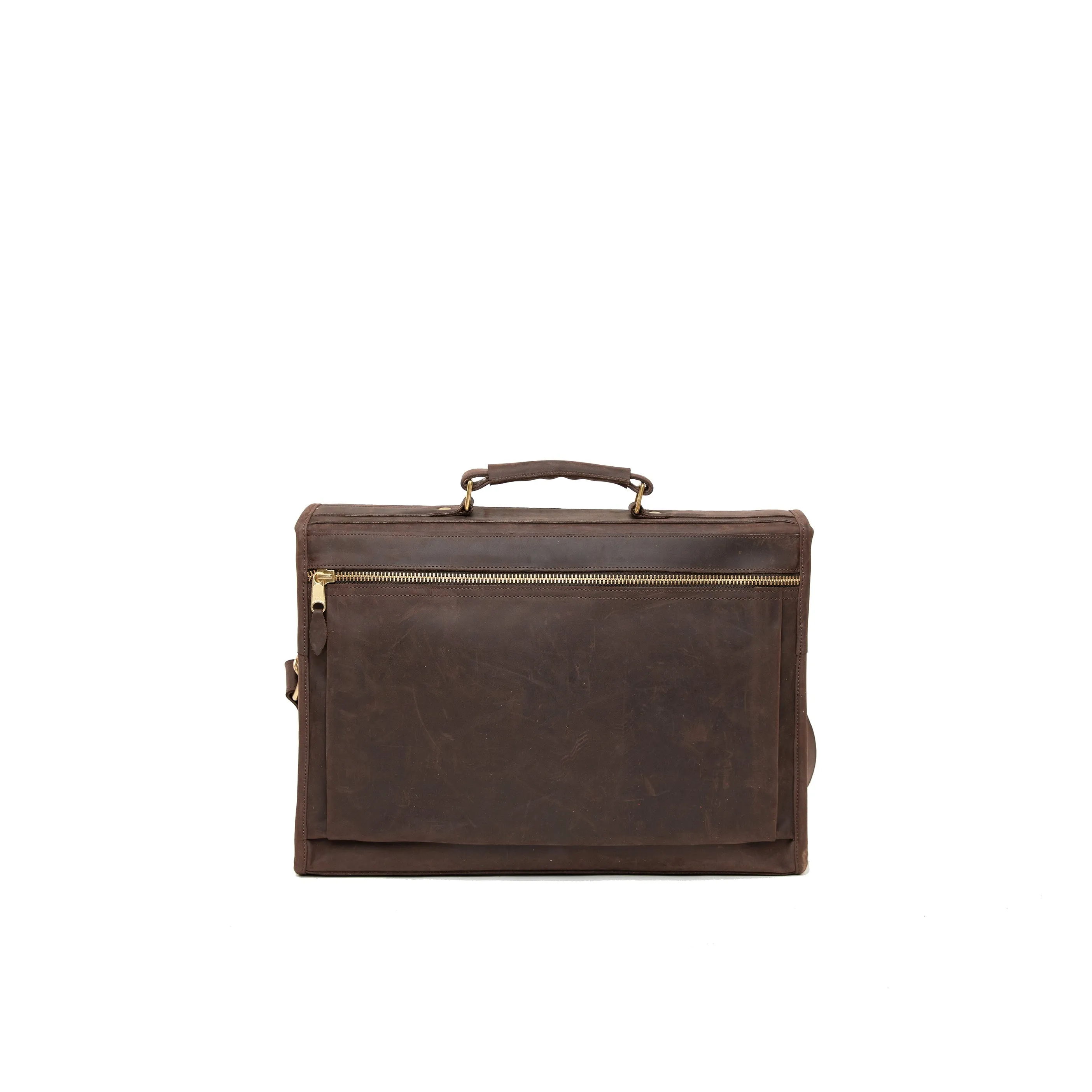 Pull Up Leather Executive Briefcase