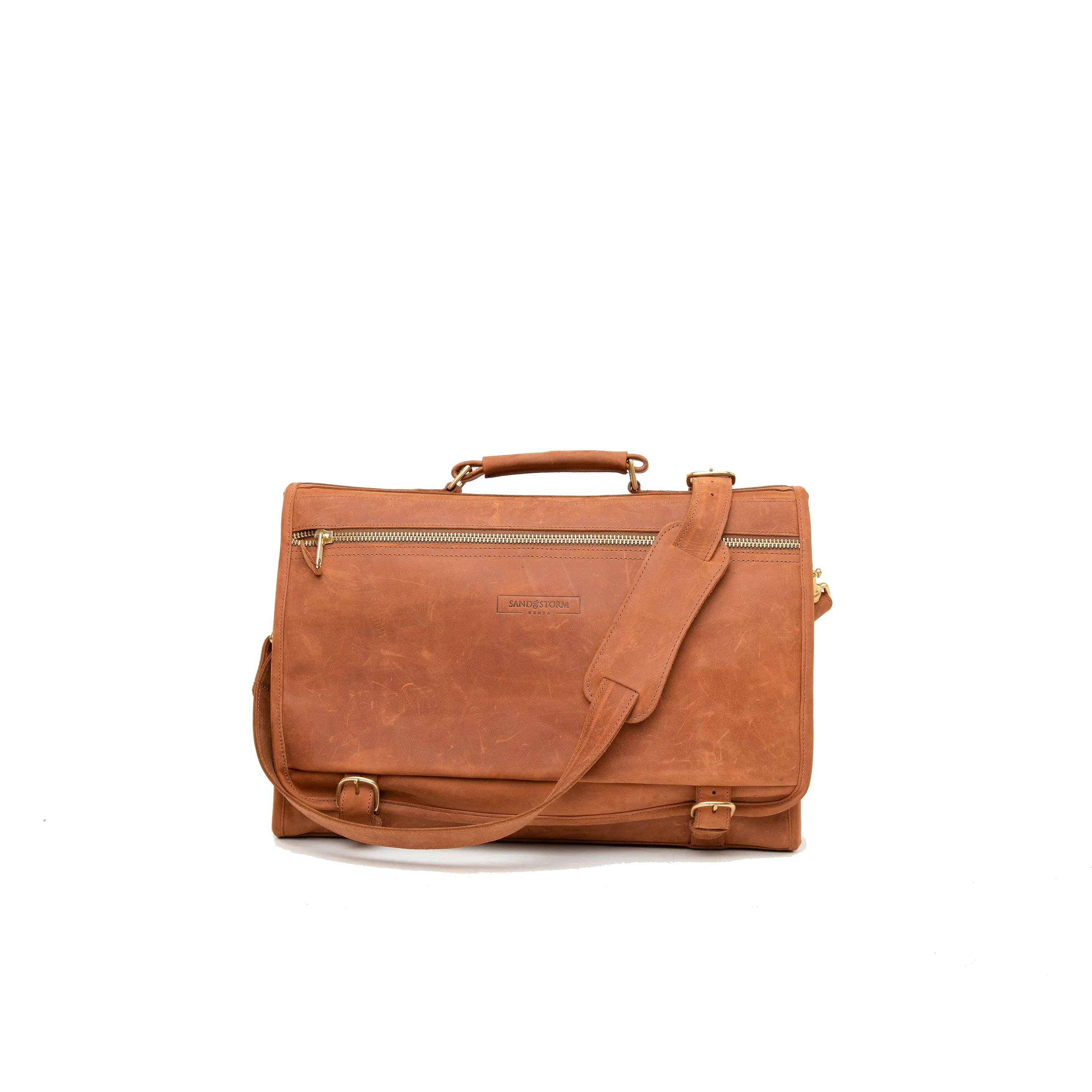 Pull Up Leather Executive Briefcase