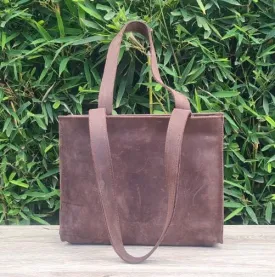 Pull up leather Medium Tote bag