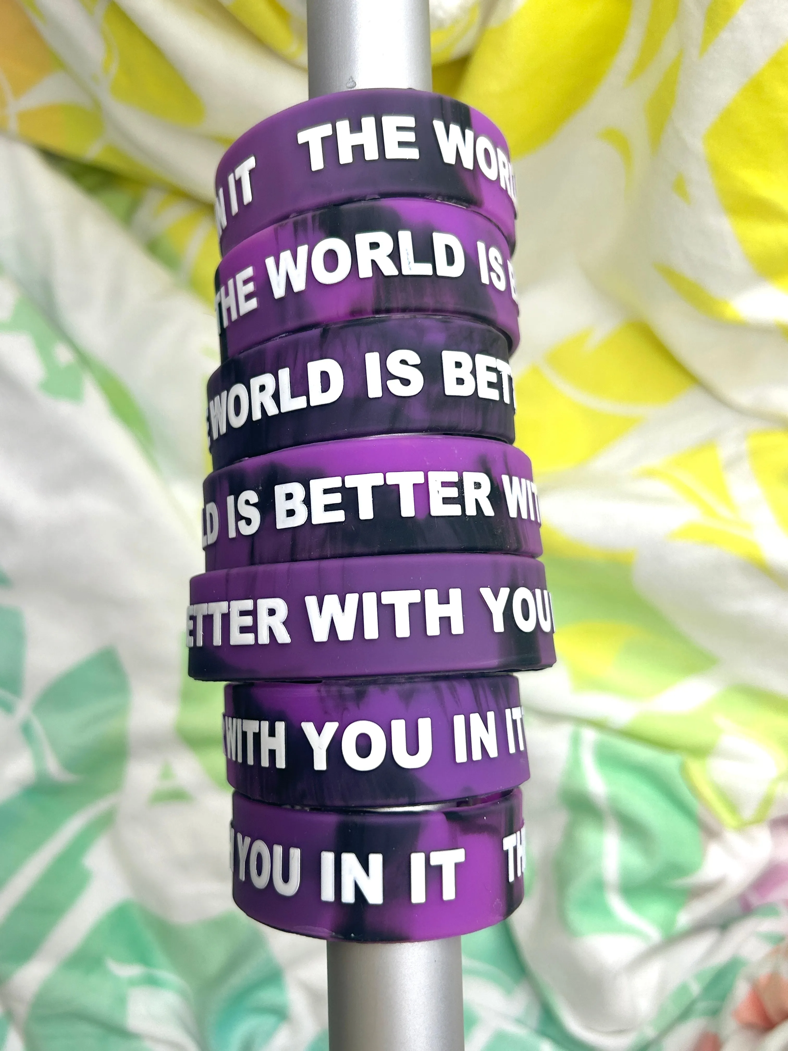 Purple Haze 3/4" Wristband | THE WORLD IS BETTER WITH YOU IN IT