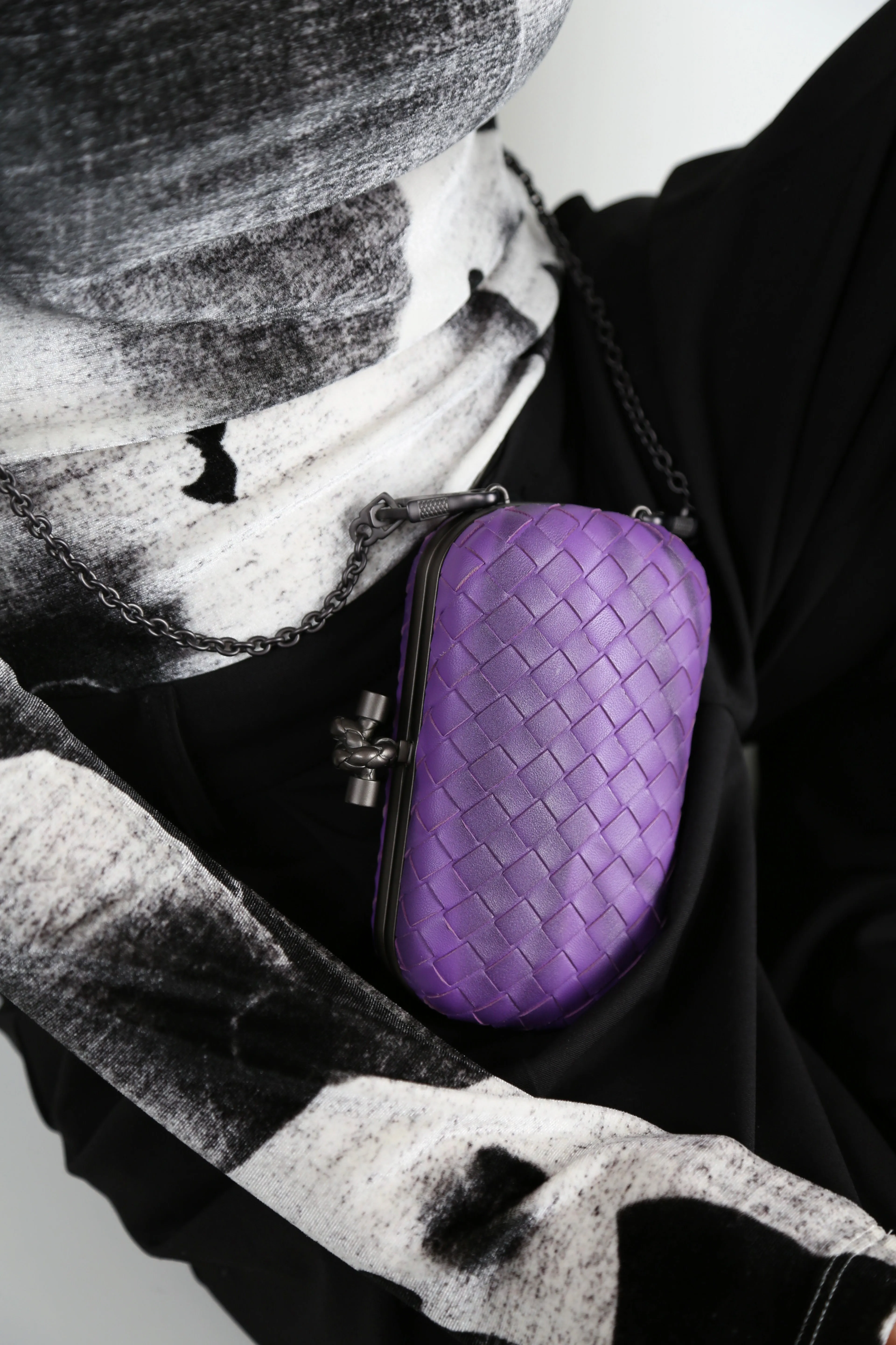 Purple Knot Cloth Pochette