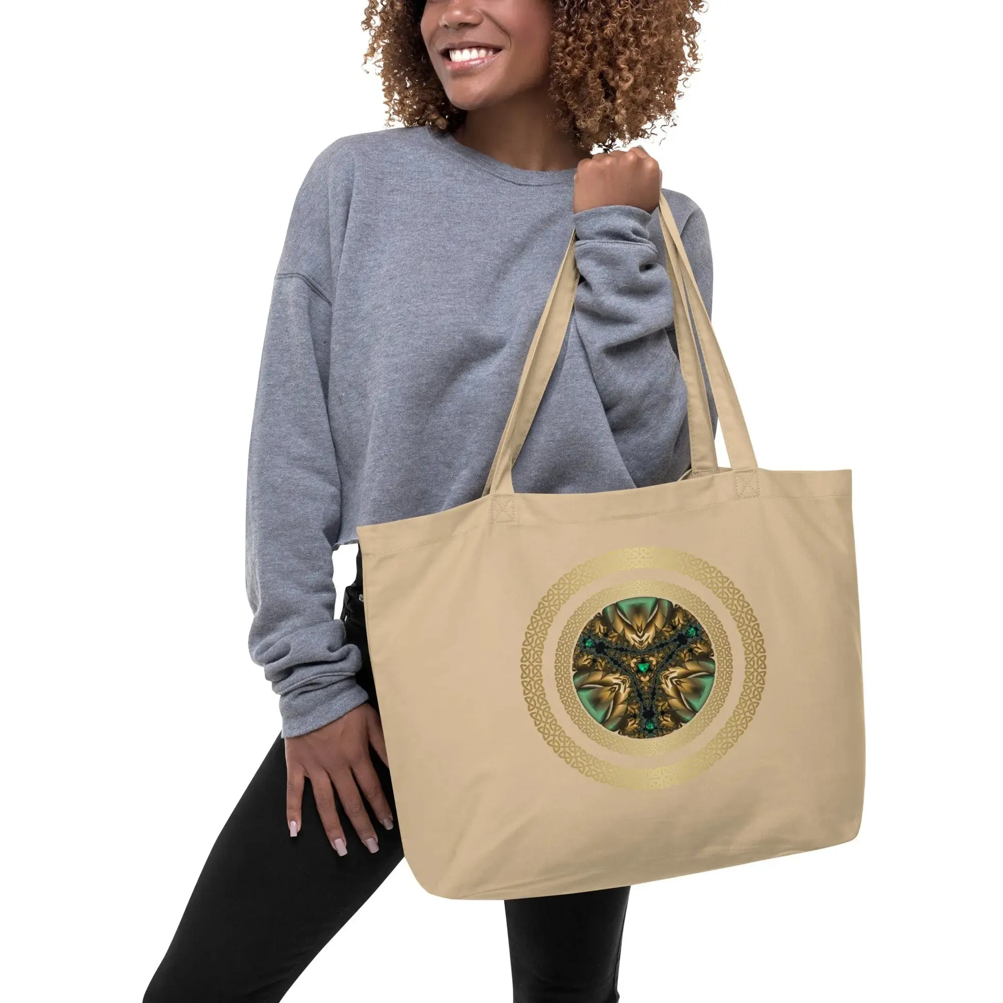 "Salutary Glow" Collection - Large organic tote bag