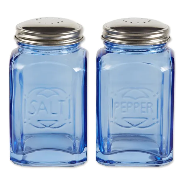 Retro Glass Salt and Pepper Shakers Set by RSVP