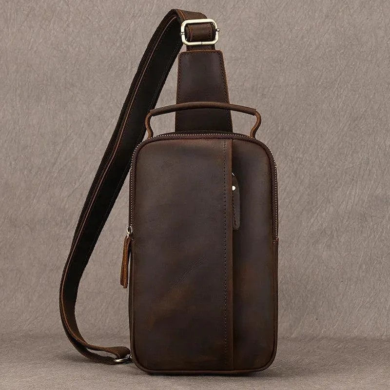 Retro Style Genuine Leather Crossbody Bags