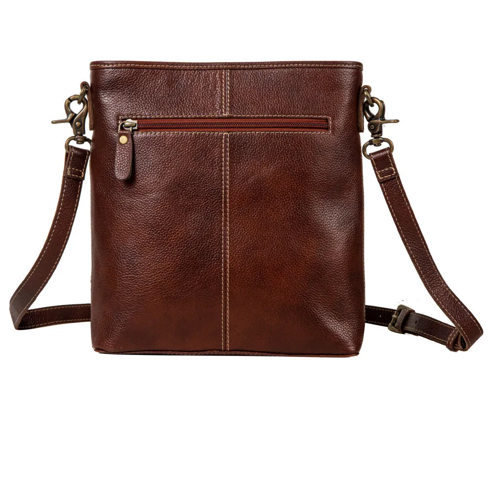 Ridge Morning Glory Hairon Leather Bag