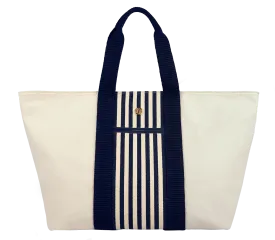 Riviera Canvas Tote Striped