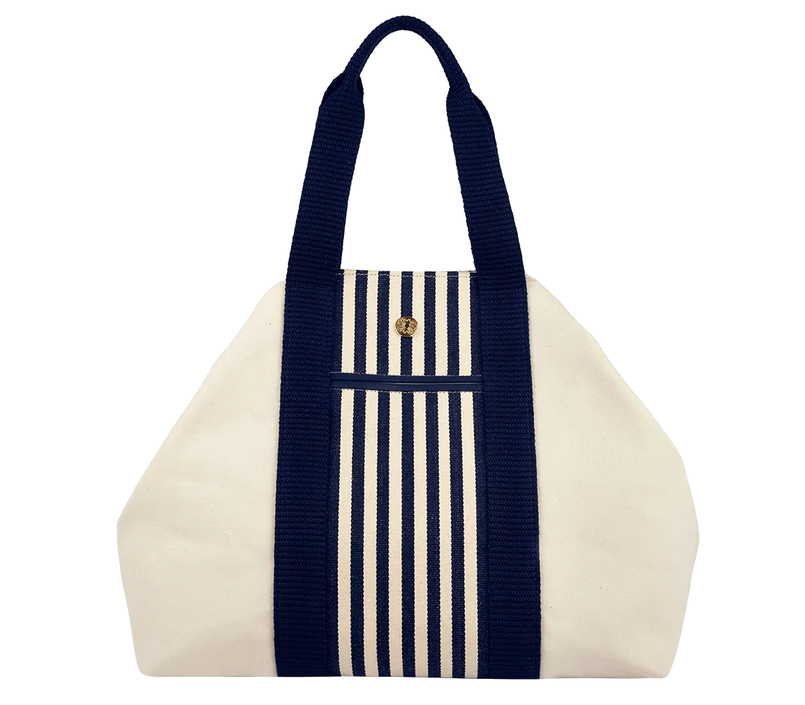 Riviera Canvas Tote Striped