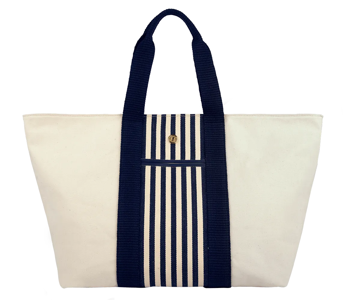 Riviera Canvas Tote Striped