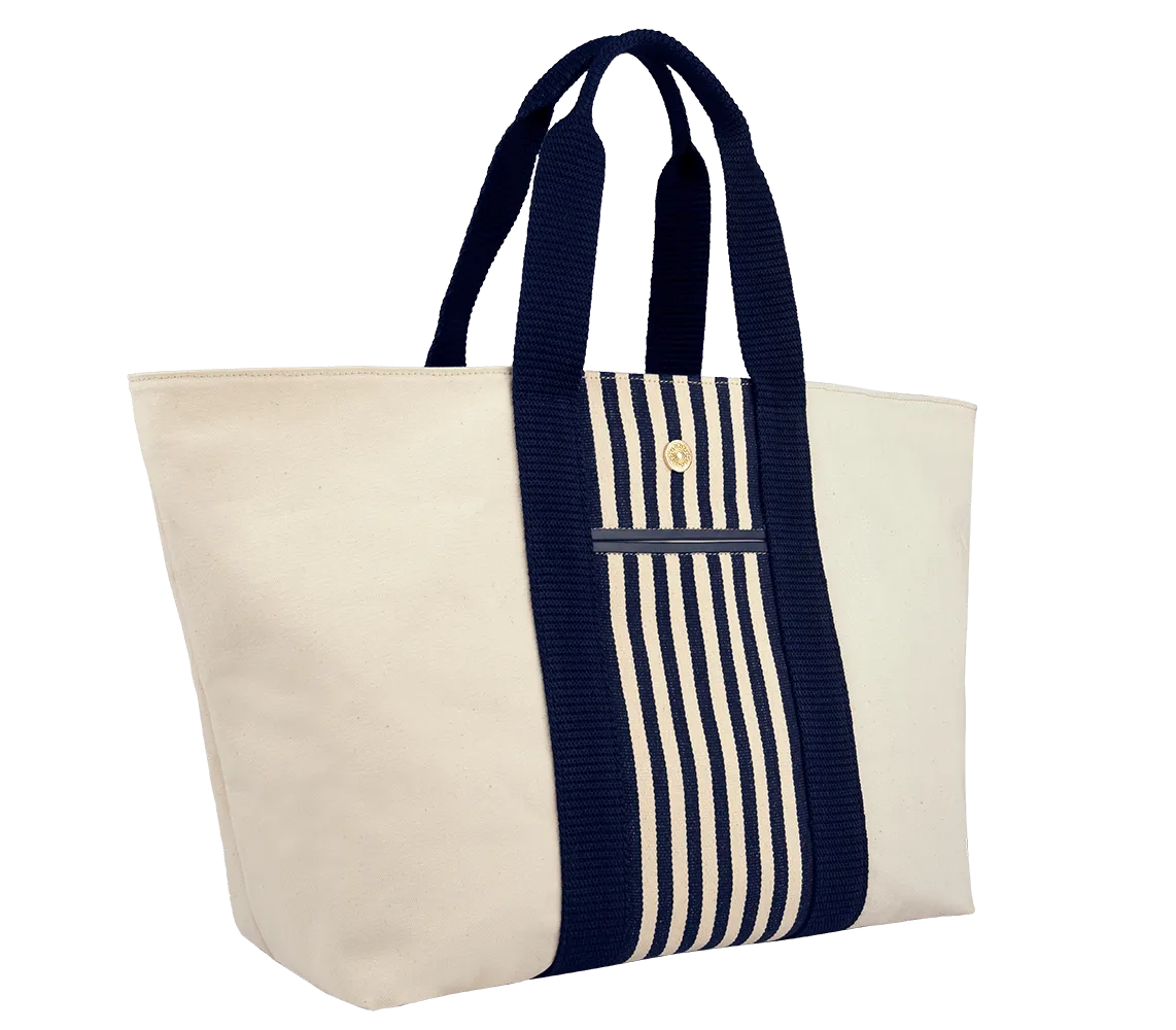 Riviera Canvas Tote Striped