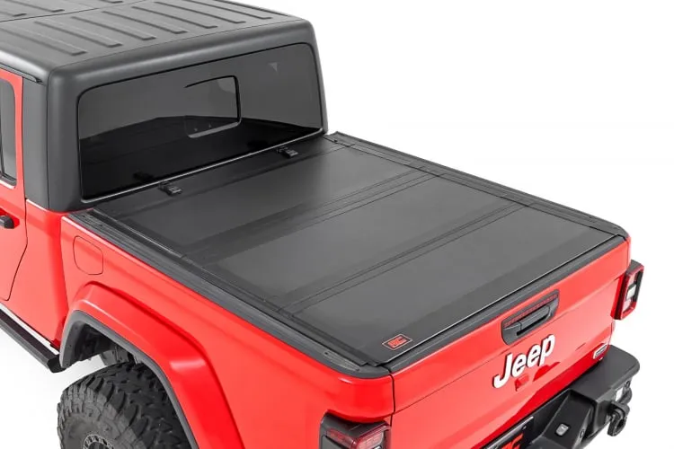 ROUGH COUNTRY Tri-Fold Flip Up Bed Cover for 20-up Jeep Gladiator JT