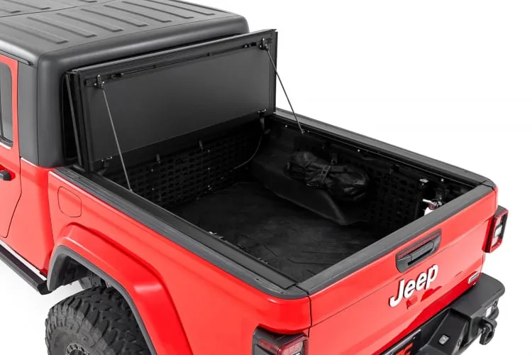 ROUGH COUNTRY Tri-Fold Flip Up Bed Cover for 20-up Jeep Gladiator JT