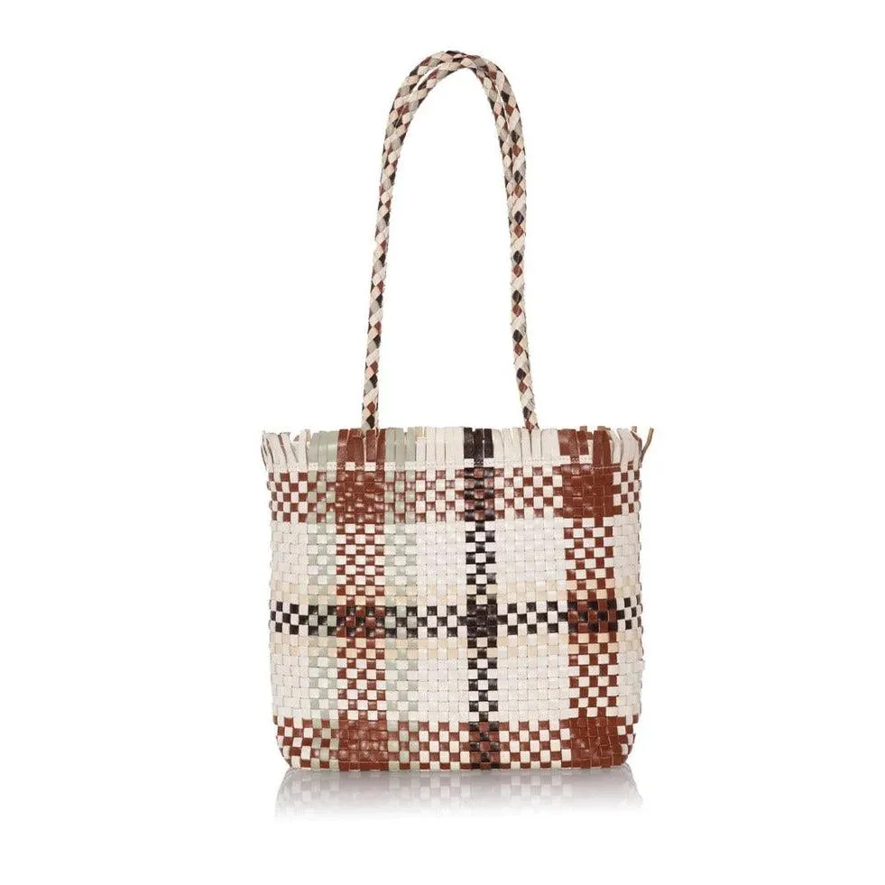 SALVATORE FERRAGAMO Gancini Multicolor Woven Shoulder Bag