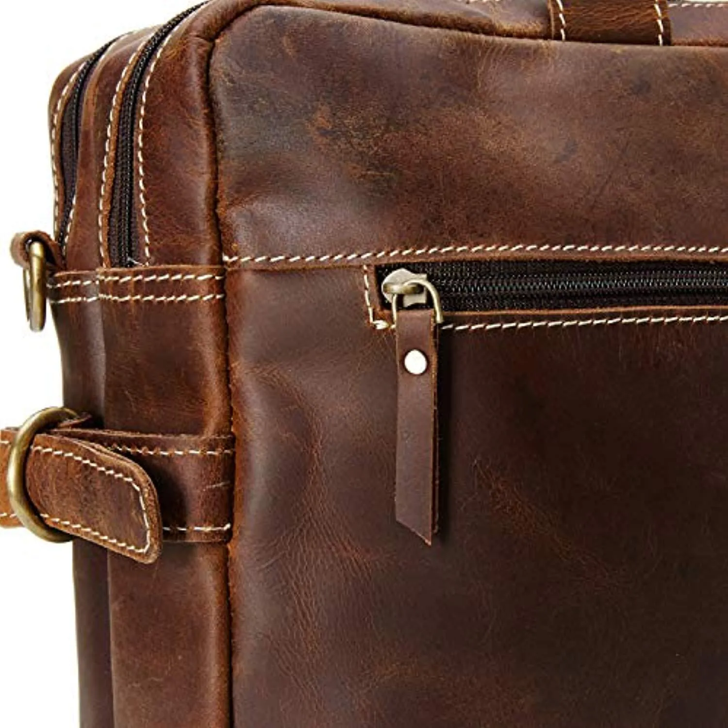 Shark Classic Leather Laptop Bag