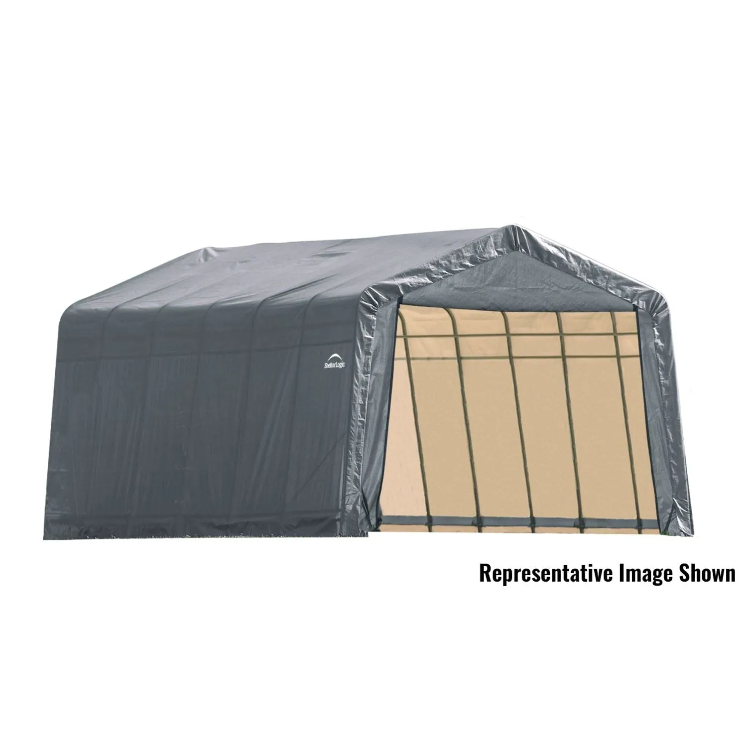 ShelterLogic | ShelterCoat 13 x 28 ft. Garage Peak Gray STD