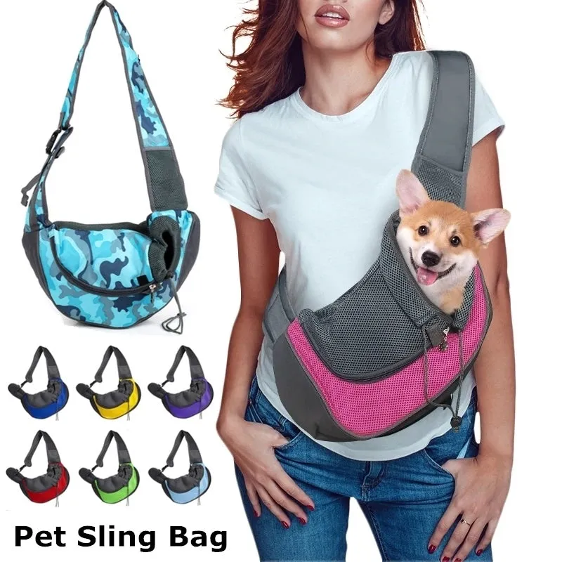 Small Dog Carrier Shoulder Tote Pooch Pouch