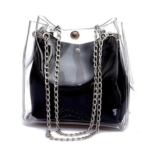 Small Transparent Bucket Bag