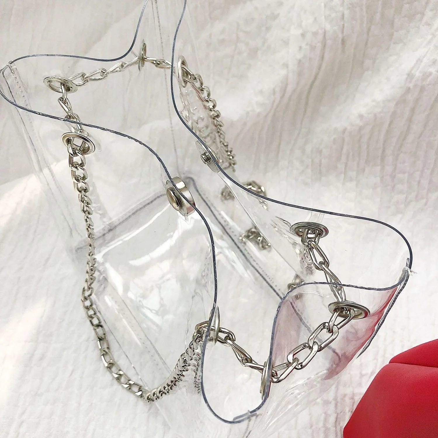 Small Transparent Bucket Bag