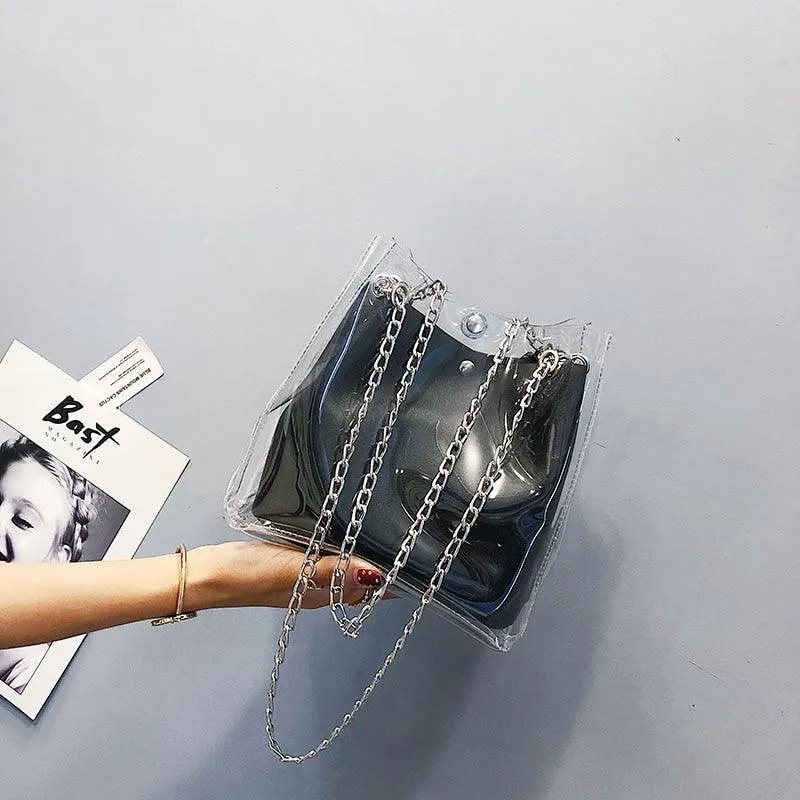 Small Transparent Bucket Bag