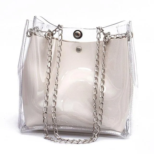 Small Transparent Bucket Bag