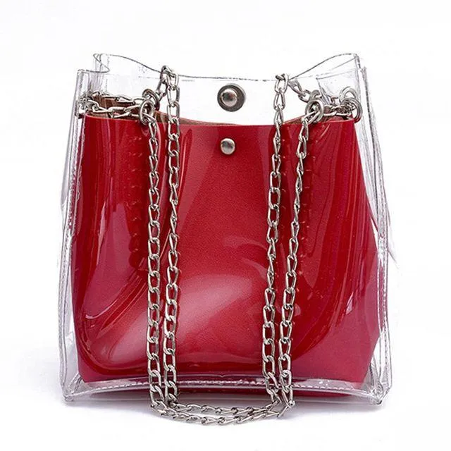 Small Transparent Bucket Bag