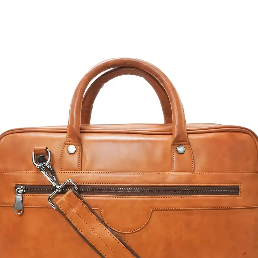 Smart ZenMatte Laptop Bag in Tan