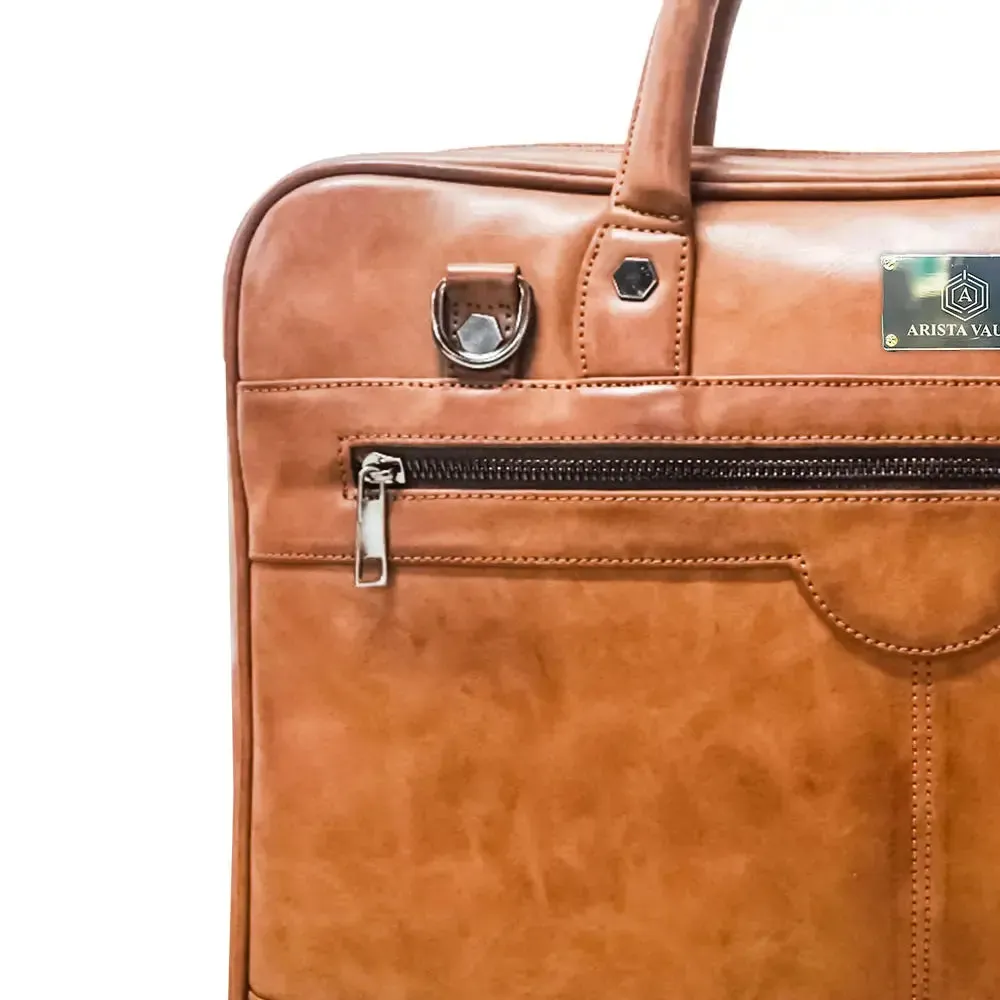 Smart ZenMatte Laptop Bag in Tan