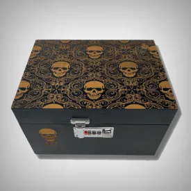 Stash Box - Skull Pattern Large Bzz Box (9" x 7" x 6")