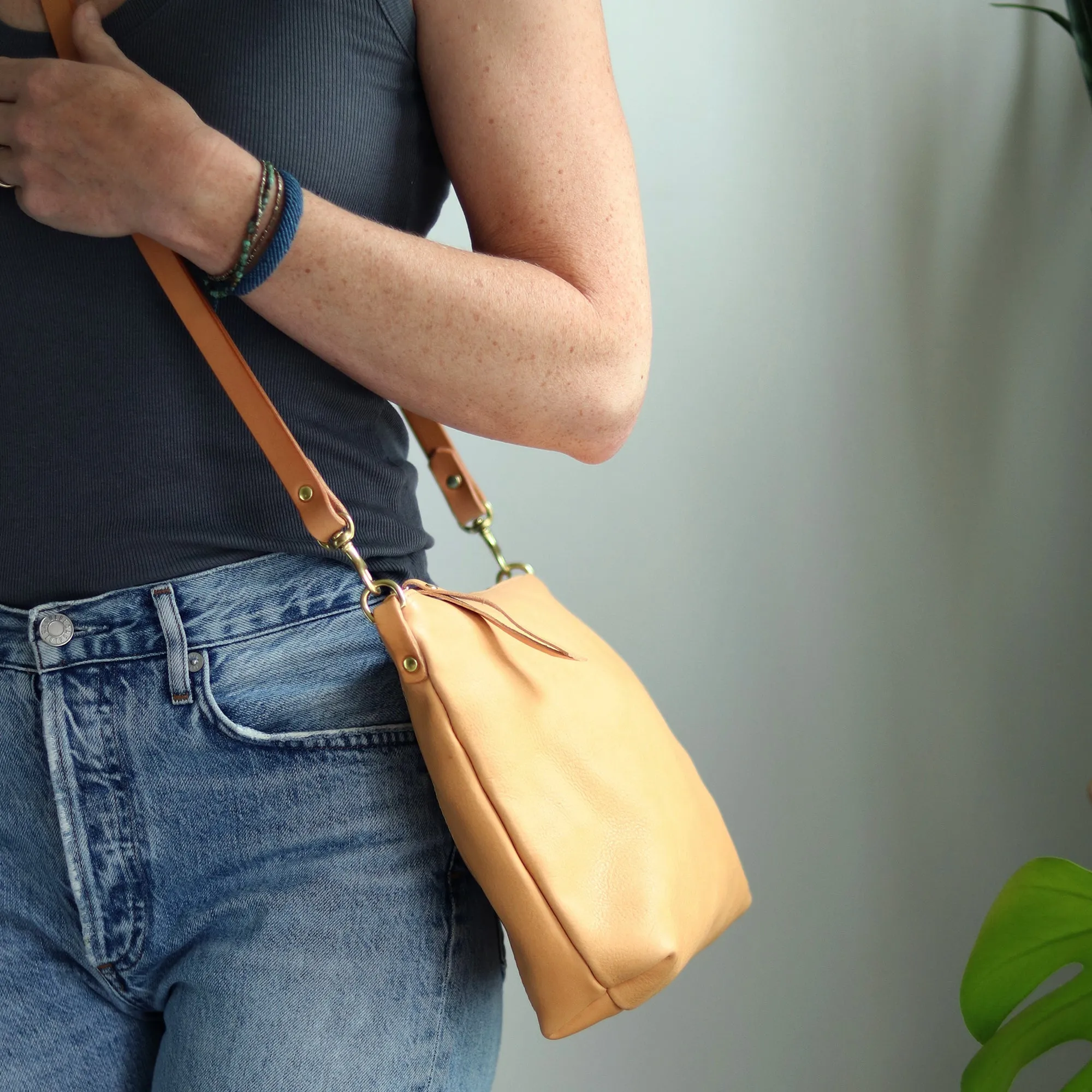 Summer Seconds Sale - Crossbody Bag with Monogram - Beige No. 2