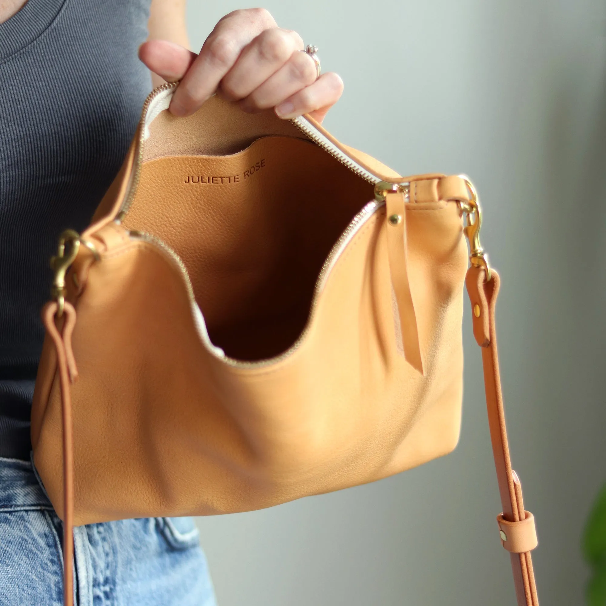 Summer Seconds Sale - Crossbody Bag with Monogram - Beige No. 2