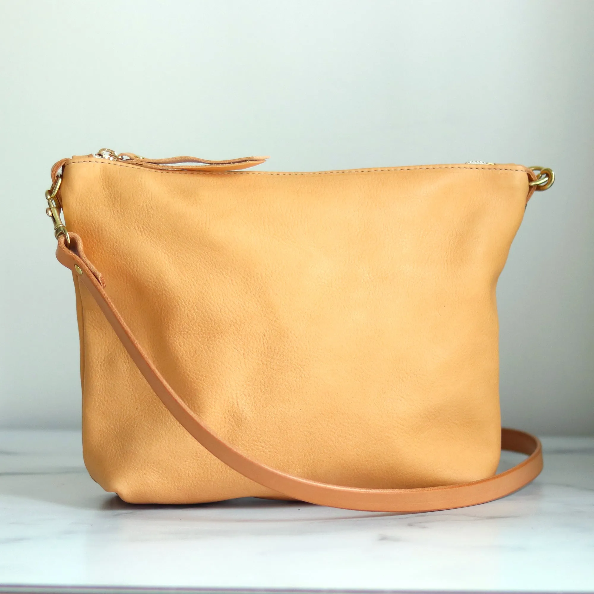 Summer Seconds Sale - Crossbody Bag with Monogram - Beige No. 2