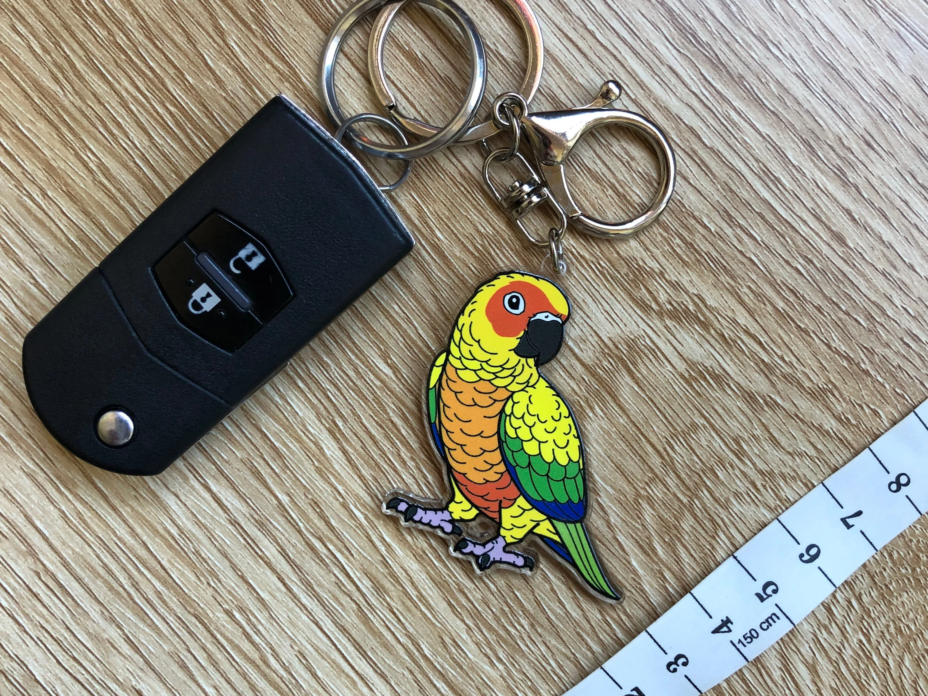 Sun Conure Keychain