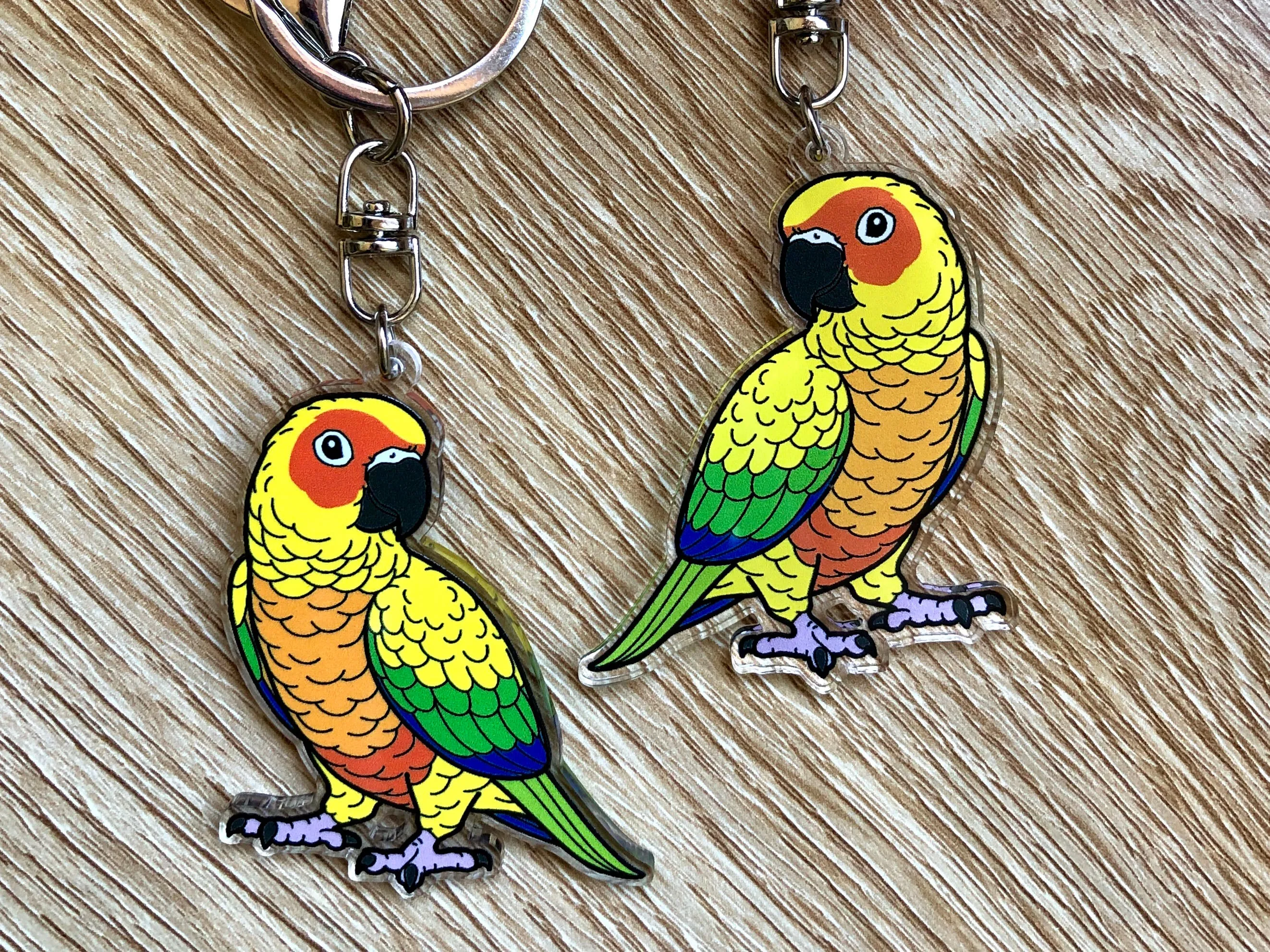 Sun Conure Keychain