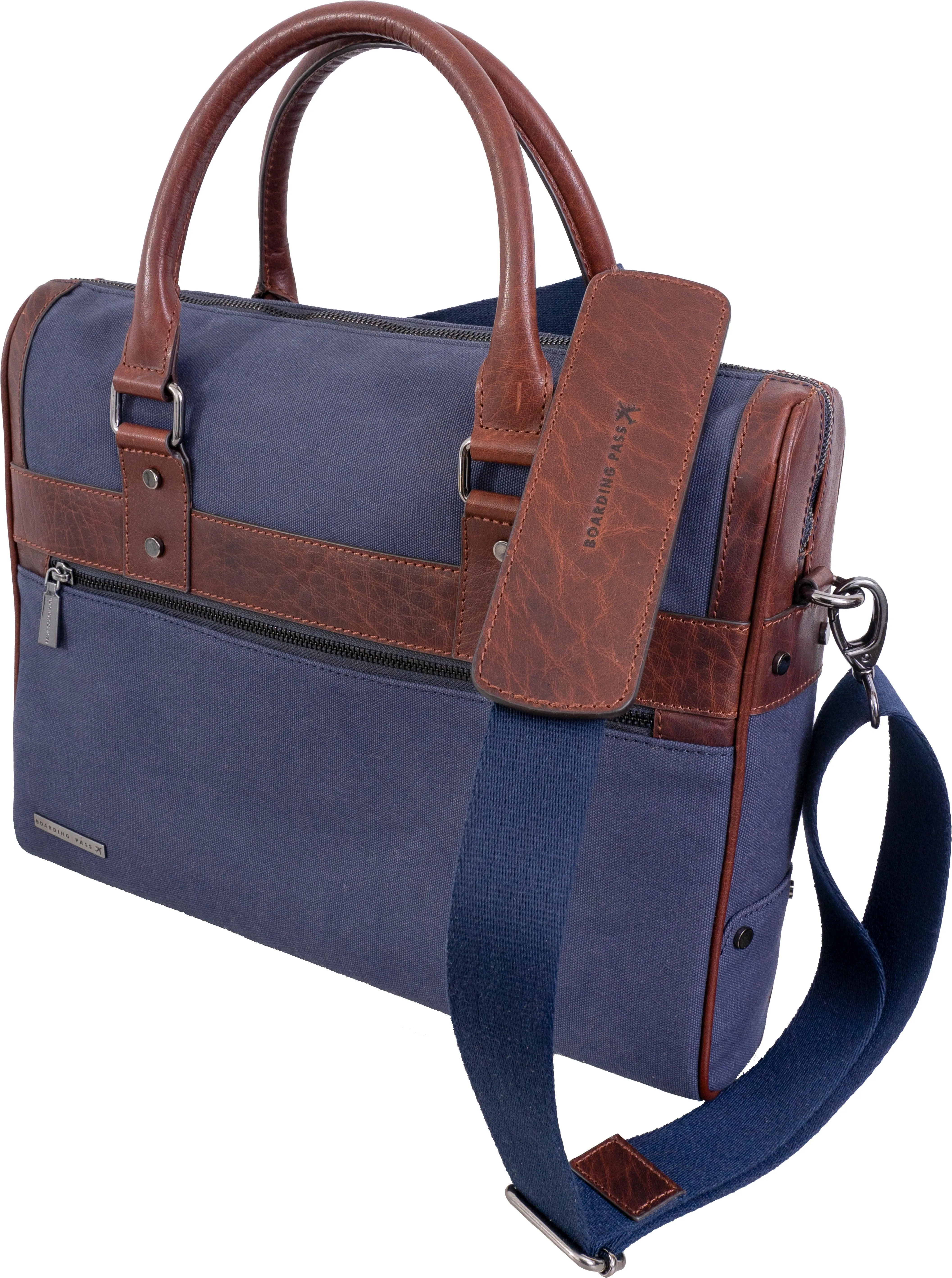 The Toronto 16” Canvas & Leather Briefcase