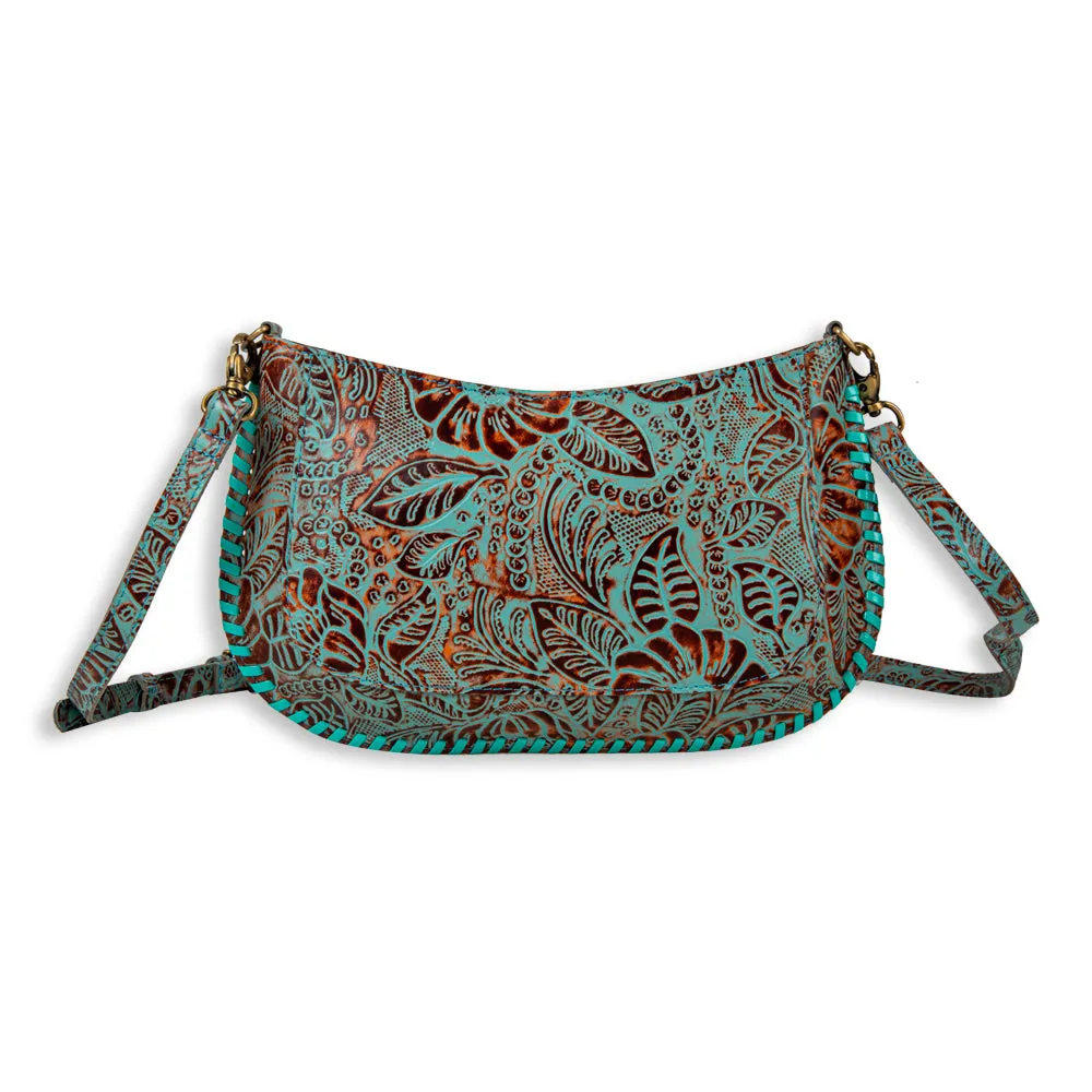 Trail Flower Leather Hairon Bag