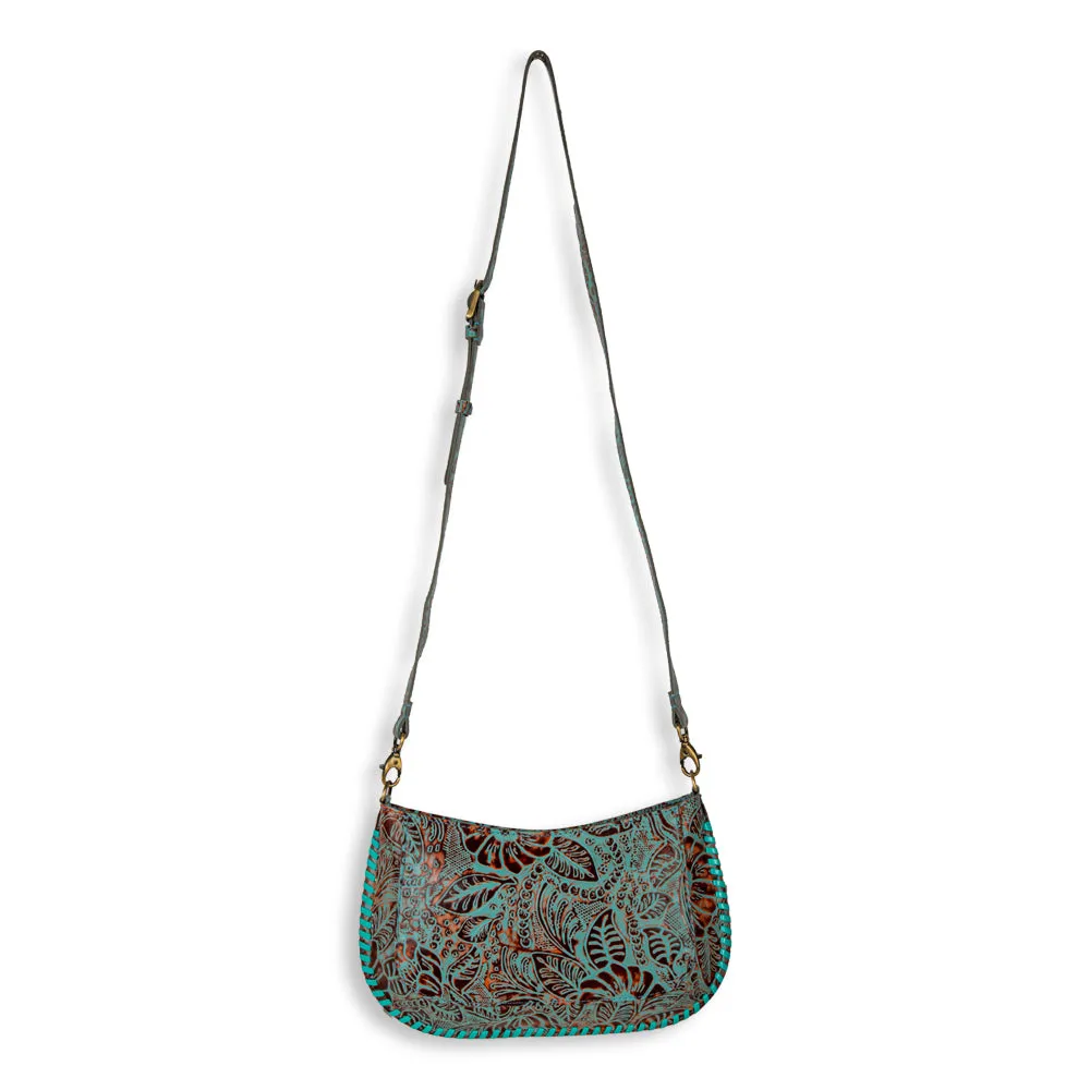 Trail Flower Leather Hairon Bag