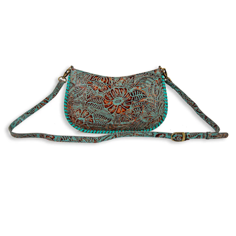 Trail Flower Leather Hairon Bag