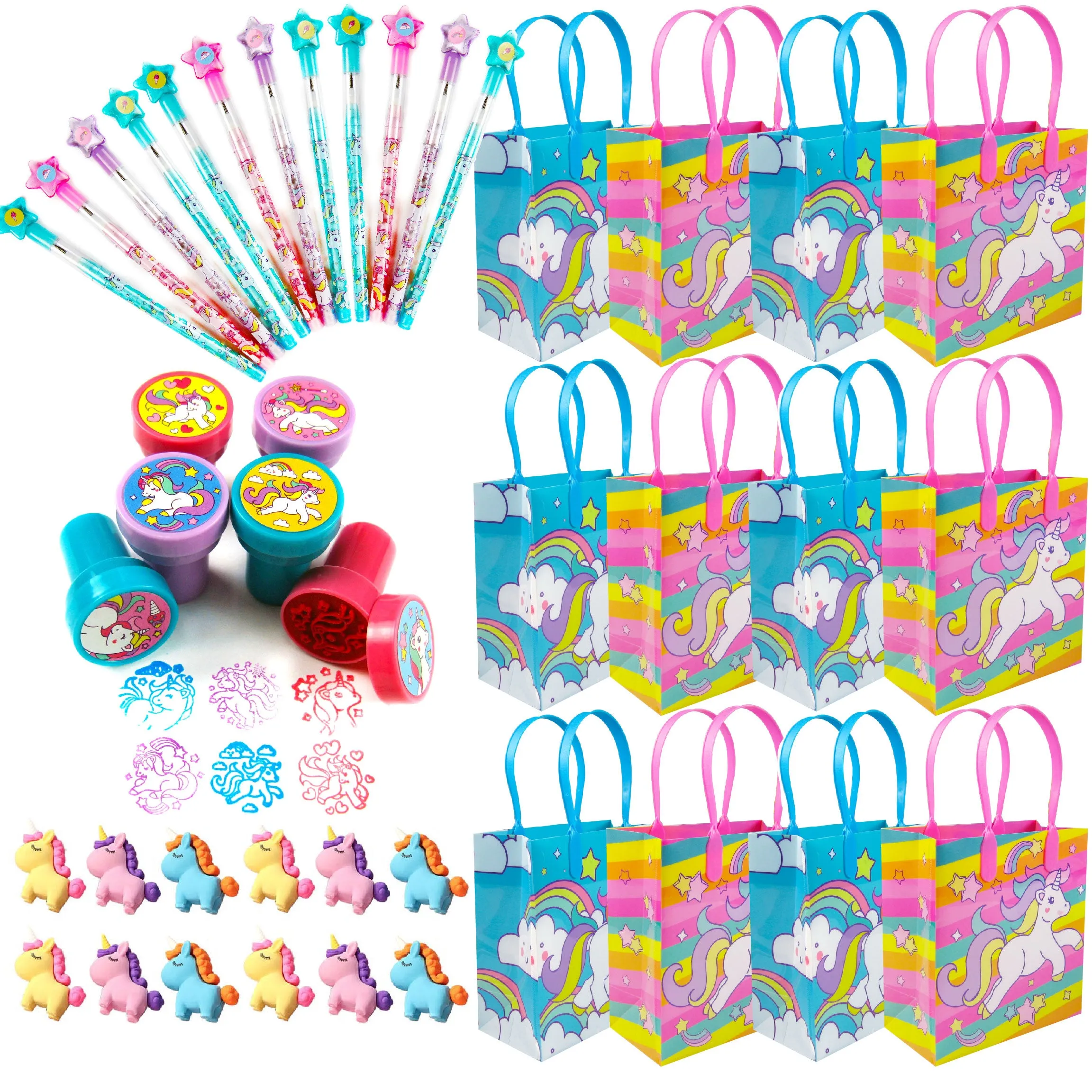 Unicorn Party Favor Bundle for 12 Kids