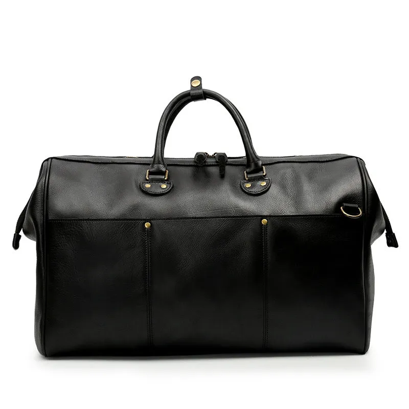 Vintage Leather Duffle Bag D-8096