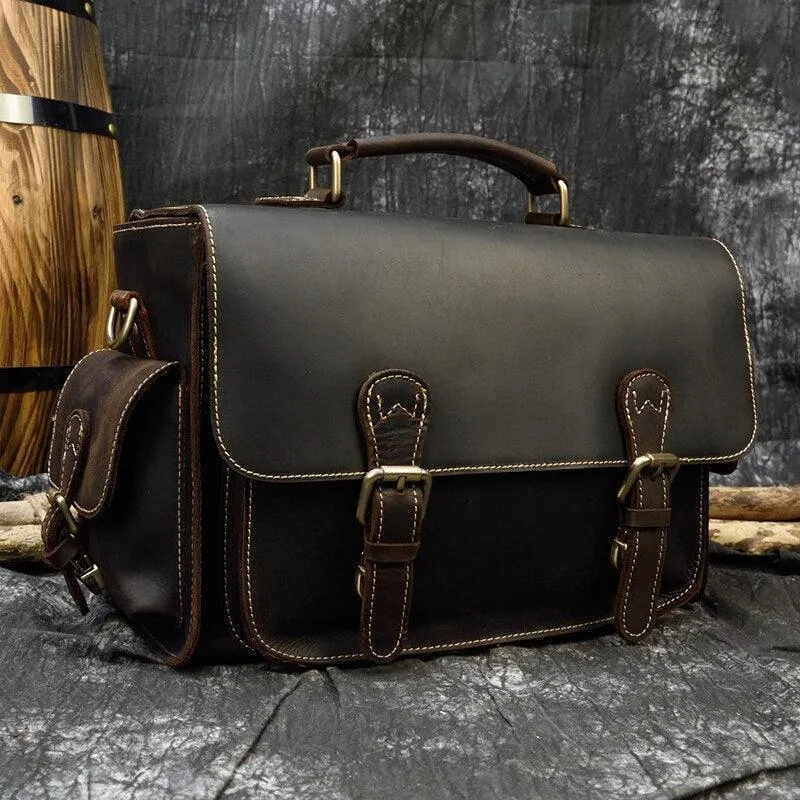 Vintage Leather Shoulder Camera Bag For Photography