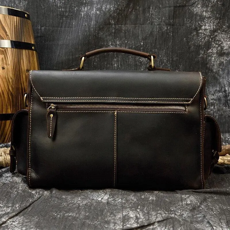 Vintage Leather Shoulder Camera Bag For Photography