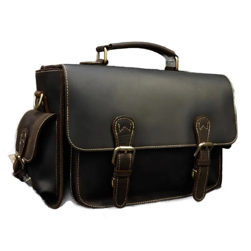 Vintage Leather Shoulder Camera Bag For Photography