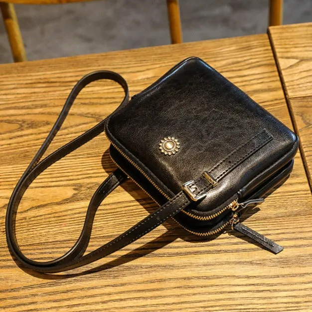 Vintage Style Square Shoulder Bag