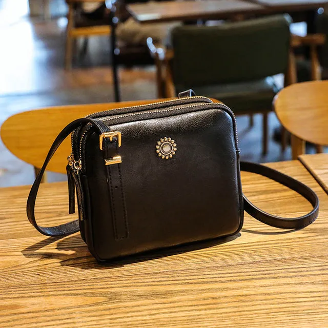 Vintage Style Square Shoulder Bag