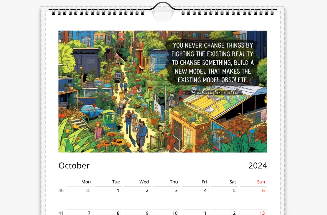 What if it's Actually Possible? Eco Futures Wall Calendar 2024 (Europe, Asia, Latin America, and Oceania)