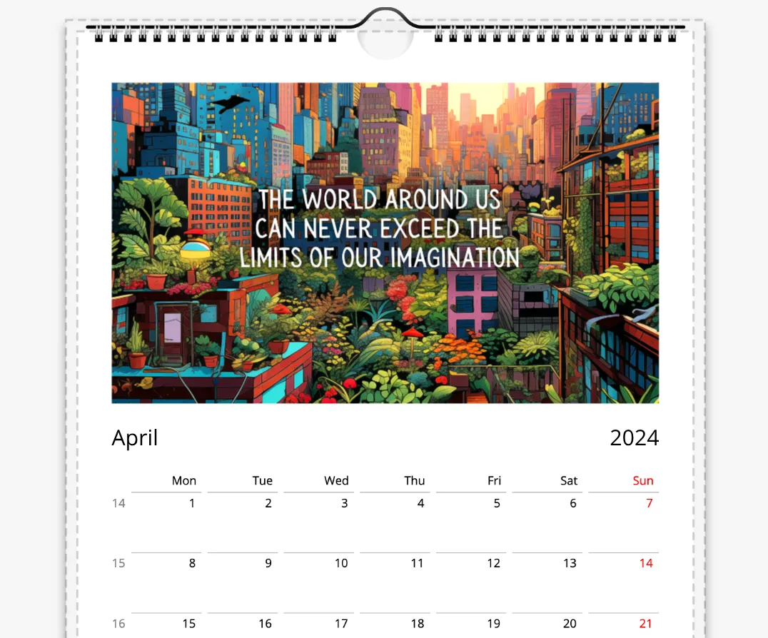 What if it's Actually Possible? Eco Futures Wall Calendar 2024 (Europe, Asia, Latin America, and Oceania)