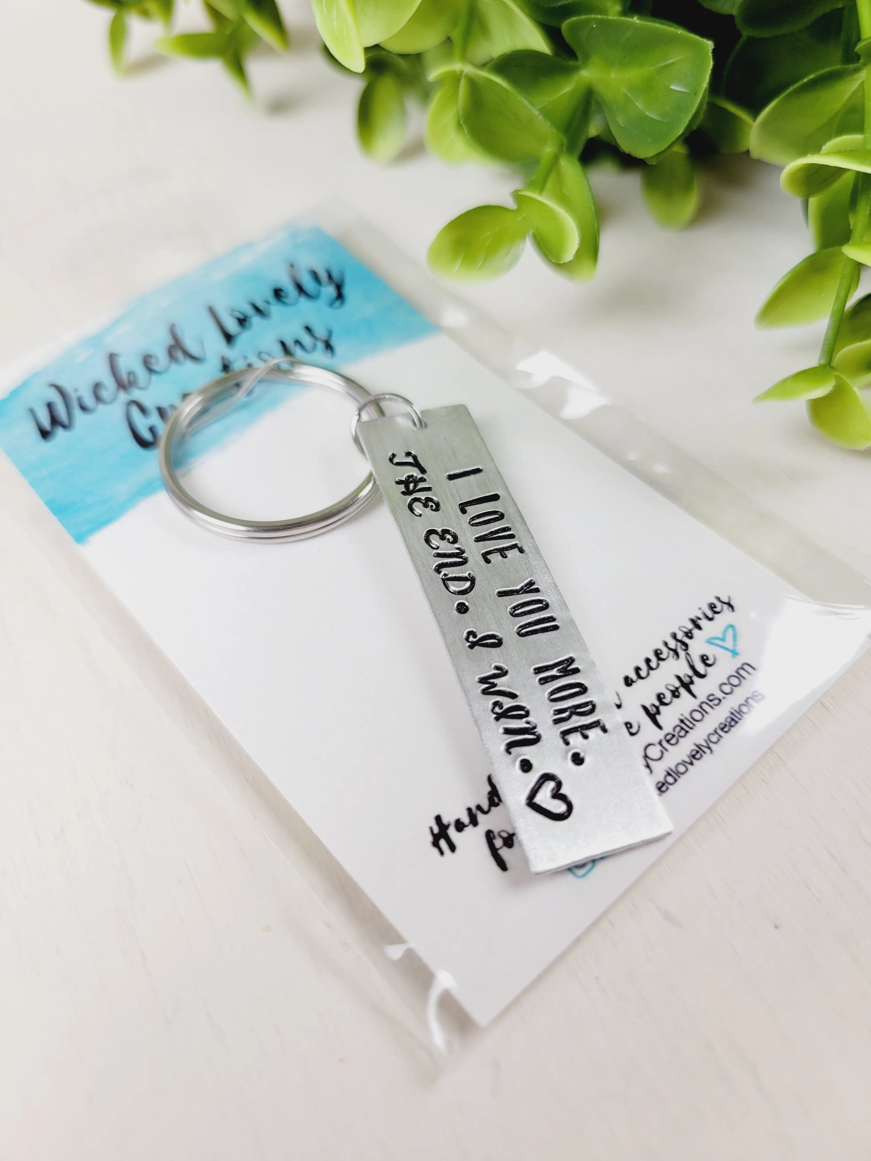 Wicked Lovely Creations, Hand Stamped Keychains