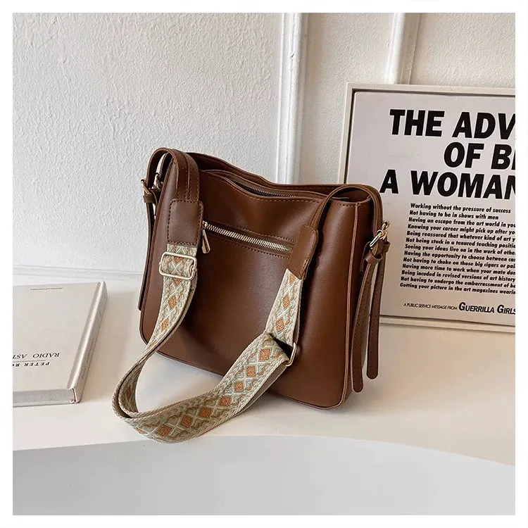 Women's Bag Summer Versatile Wide-Strap Bucket Bags