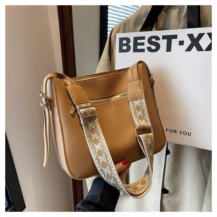 Women's Bag Summer Versatile Wide-Strap Bucket Bags