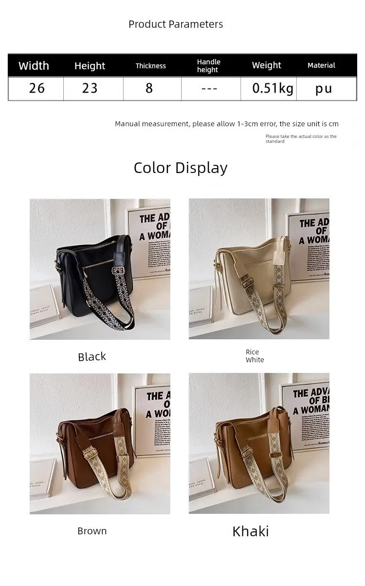 Women's Bag Summer Versatile Wide-Strap Bucket Bags